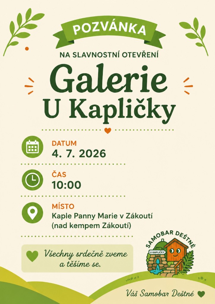 Slavnostní otevření Galerie U Kapličky