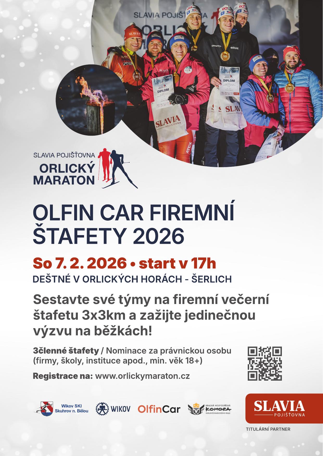 OLFIN CAR firemní štafety 2026