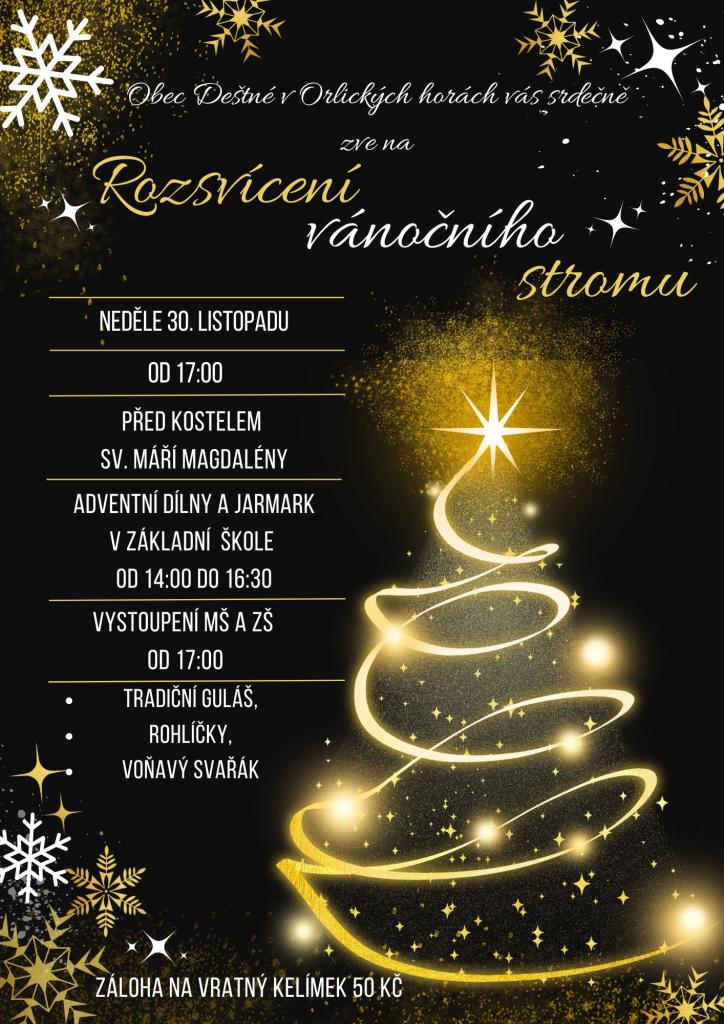 Rozsvícení vánočního stromu
